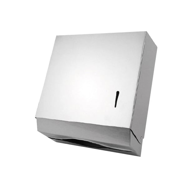 Dispensador de toallitas em formato ziguezague de aço inoxidável